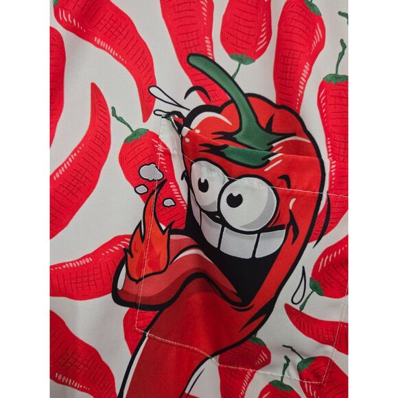 Jalapeno Novelty Collared Shirt Men 2XL Multicolor Funny Casual Party - Picture 4 of 5